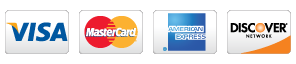 Major Cards accepted: American Express, Discover, MasterCard,   & Visa