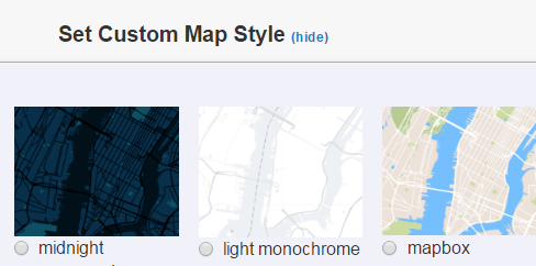 Choose a map style