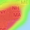 View dense areas with color heat map colors